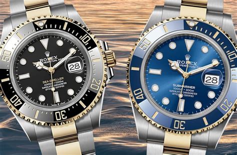 rolex sea dweller submariner vergleich|seadweller vs submariner.